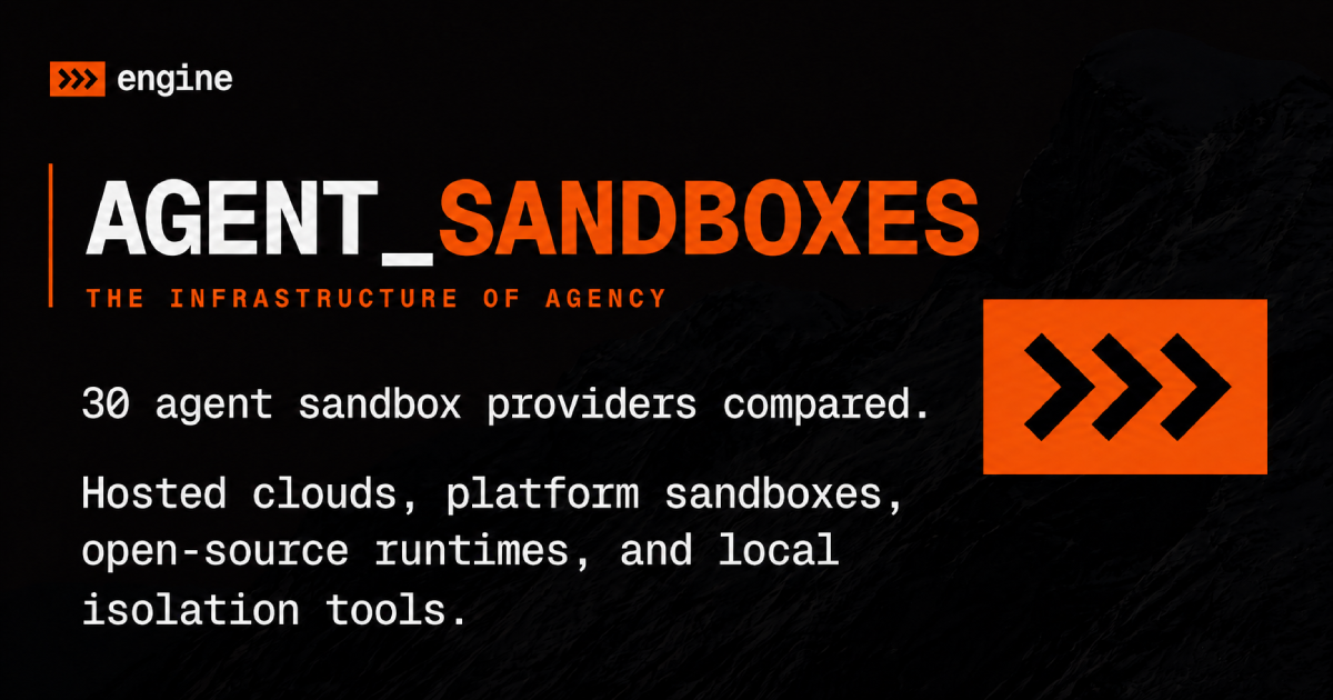 AI Agent Sandboxes: 30 Providers Compared | engine.build